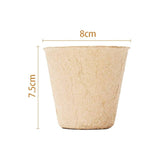 500Pcs Nursery Pots Biodegradable Paper Pulp Peat Pots Plant Garden Seed Starter