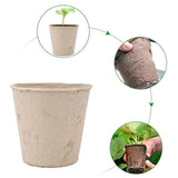 500Pcs Nursery Pots Biodegradable Paper Pulp Peat Pots Plant Garden Seed Starter