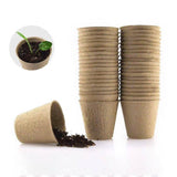 500Pcs Nursery Pots Biodegradable Paper Pulp Peat Pots Plant Garden Seed Starter