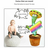 Talking Toy Dancing Cactus Doll Speak Talk Sound Record Repeat Kawaii Funny Toy