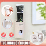 Auto Automatic Toothpaste Dispenser Toothbrush Holder Squeezer Wall Mount