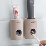 Auto Automatic Toothpaste Dispenser Toothbrush Holder Squeezer Wall Mount