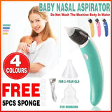 Baby Nasal Aspirator Electric Safe Hygienic Nose Cleaner Snot Sucker For Newborn