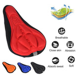 Thick Silicone Bike Seat Cover Comfort Gel Cycling Bicycle Saddle Cushion Pad