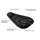 Thick Silicone Bike Seat Cover Comfort Gel Cycling Bicycle Saddle Cushion Pad