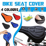 Thick Silicone Bike Seat Cover Comfort Gel Cycling Bicycle Saddle Cushion Pad