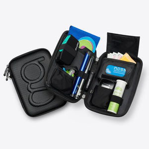Glucology Diabetes Travel Cases | Textured Black, Classic