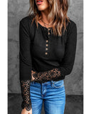 Azura Exchange Lace Hem Sleeve Button Top - M