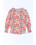 Azura Exchange Floral Puff Sleeve Blouse - L