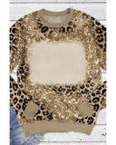 Azura Exchange Leopard Print Long Sleeve Top - M