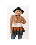 Azura Exchange Ribbed Tiered Ruffled Flowy Top - XL