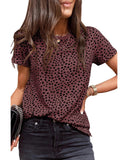 Azura Exchange Cheetah Print Short Sleeve T-Shirt - S