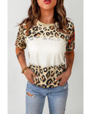 Azura Exchange Leopard Print Short Sleeve T-Shirt - XL