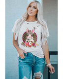 Azura Exchange Distressed Bunny T Shirt - M