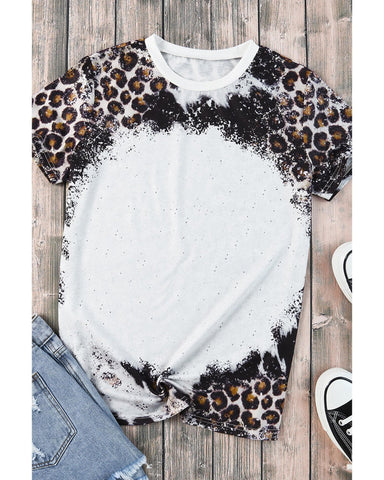 Azura Exchange Animal Print Bleached T-Shirt - XL