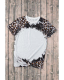 Azura Exchange Animal Print Bleached T-Shirt - XL