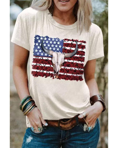 Azura Exchange American Flag Graphic Tee - XL