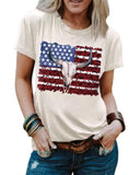 Azura Exchange American Flag Graphic Tee - XL