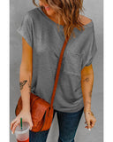 Azura Exchange Pocketed Tee with Side Slits - 2XL