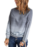 Azura Exchange Ombre Crewneck Long Sleeve Sweatshirt - S