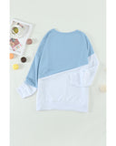 Azura Exchange Patchwork Dropped Shoulder Sweatshirt - L