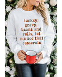 Azura Exchange Thanksgiving Letter Long Sleeve Sweatshirt - L