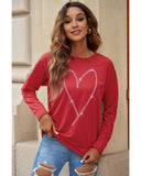 Azura Exchange Heart Shaped Long Sleeve Sweatshirt - 2XL