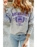 Azura Exchange LOS ANGELES Graphic Crew Neck Sweatshirt - L