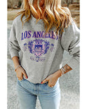 Azura Exchange LOS ANGELES Graphic Crew Neck Sweatshirt - M