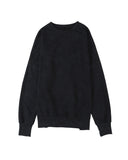 Azura Exchange Oversized Ribbed Trim Sweatshirt - M