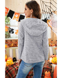 Azura Exchange Buttoned Casual Hoodie with Pocket Design - XL