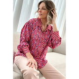 Azura Exchange Abstract Print Button Up Shirt - 2XL