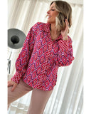 Azura Exchange Abstract Print Button Up Shirt - 2XL