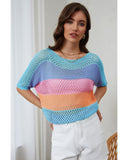 Azura Exchange Colorblock Striped Knitted Top - XL