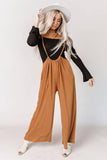 Azura Exchange Wide Leg Suspender Pants - L