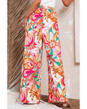 Azura Exchange Printed Wide Leg Pants - S