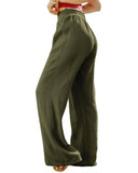 Azura Exchange Textured Wide Leg Pants - M