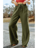 Azura Exchange Textured Wide Leg Pants - M