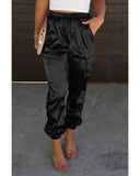 Azura Exchange Pocketed Satin Drawstring Pants - XL