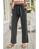 Azura Exchange Wide Leg Pants with Elastic Waist and Drawstring - XL