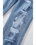 Azura Exchange Distressed Boyfriend Denim Pants - S