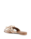 Printed Bow Silk Mule - 41 EU