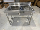 Freestanding Double Stainless Steel Kitchen Sink