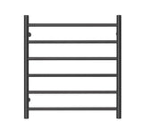 2023 Matte Black stainless steel Heated Towel Rail rack Round AU 1000*450mm