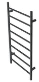 2023 Matte Black stainless steel Heated Towel Rail rack Round AU 1000*620mm