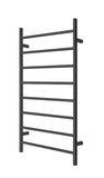 2023 Matte Black stainless steel Heated Towel Rail rack Round AU 1000*620mm