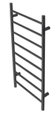 2023 Matte Black stainless steel Heated Towel Rail rack Round AU 1000*450mm Timer