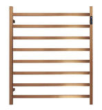 2023 Brushed Rose Gold Copper stainless steel Heated Towel Rail rack Square AU 1000*850mm Timer