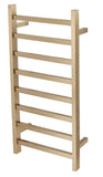 2023 Brushed Brass Gold stainless steel Heated Towel Rail rack Square AU 1000*450mm No Timer