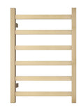 2023 Brushed Brass Gold stainless steel Heated Towel Rail rack Square AU 1000*450mm No Timer